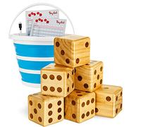 Toyfel XXL Juego de Dados Madera de Pino FSC® Interior y Exterior
