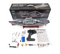 ToyGhillied Modelo de acorazado RC, barco de control remoto bimotor de alta frecuencia 1:390, barco de control remoto de 2.4 GHz, barco de carreras de alta velocidad impermeable para cumpleaños y