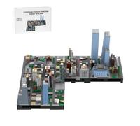 ToyGhillied NY City MOC-243095 MOC-243095 - Bloques de construcción de arquitectura modular para adultos con diseño de paisaje urbano a escala 1:2000 para rascacielos Manhattan, MOC-243095