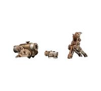 ToyGhillied Rompecabezas de madera 3D accesorios para revólveres de madera, mira, visor y soporte indicador para revólver de madera (Kit)
