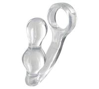 ToyJoy Manpower Plug And Penisring Clear Vibrador - 168 gr