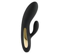 ToyJoy Splendor Rabbit Vibrador Negro - 314 gr