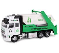 Toyland® 21cm Die Cast Pull Back Green Camión con Salto móvil - Juguetes de Camiones con fricción para niños