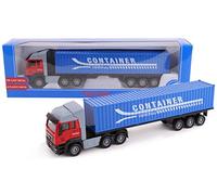 Toyland® 28cm Toy Lorry & Trailer - Maquetas de Juguetes y vehículos - Diseños Surtidos (Camión contenedor)