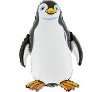 Toyland 30 pulgadas negro + blanco pingüino en forma de globo de aluminio - Fiesta de cumpleaños / Navidad
