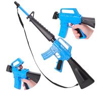 Toyland® 71cm (27") Pistola de Asalto Militar de Fundición a Presión - Pistola de 8 Disparos - Efectos de Sonido y Humo con Luz en la Recámara