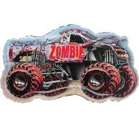 Toyland® 80 cm (32") Globo de aluminio Monster Jam "Zombie" - Globos con forma de Monster Truck