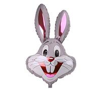 Toyland® 94 cm (37") Globo con forma de conejo disponible en 6 colores - Globos de Pascua (GRIS)