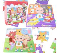 Toyland® Cocomelon Pack de 2 Touch & Feel Puzzles - Juguetes sensoriales - Rompecabezas para niños pequeños - Edad 18m+