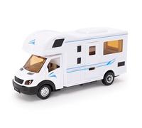 Toyland® de 17 cm (7") Autocaravana de fundición a presión con Puertas Que se abren y se cierran, Color Blanco - Vehículos de Juguete - Escala 1:40