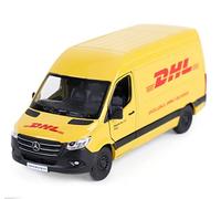 Toyland® DHL Pull Back & Go MB Sprinter Van - Diecast - Escala 1:48 - Vehículos de Juguete - Apto para Mayores de 3 años