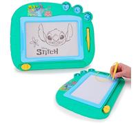 Toyland® Disney Stitch Pizarra magnética - Incluye 1 lápiz óptico y 3 Sellos magnéticos - Bloc de Dibujo sin Manchas - Juguete Educativo