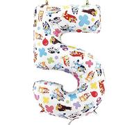 Toyland® Globo de aluminio con números Bluey & Bingo de 26" - Globos de fiesta para niños - Números del 1 al 5 disponibles