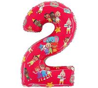 Toyland® Globo de aluminio con números Cocomelon de 27 pulgadas - Globos de fiesta para niños - Número 1-2 disponible