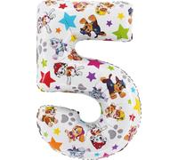 Toyland® Globo de lámina con número de la Patrulla Canina de 26 pulgadas - Globos de fiesta para niños - Número 1-6 disponible (NÚMERO 5)