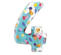 Toyland® Globo de papel de aluminio con números de Peppa Pig, George & Friends de 26 pulgadas, globos de fiesta para niños, número 1-6 disponible