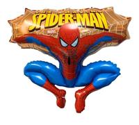 Toyland® Globos de papel de aluminio con forma de personaje saltador de Spider Man de 31 pulgadas - Globos de fiesta para niños (dorado)