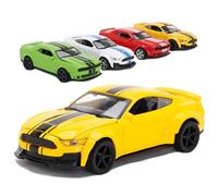 Toyland® - Muscle Car Amarillo de 12 cm (2"), de fundición a presión, con capó abatible - Réplica de Coche de Juguete/maqueta - Vehículos de Juego