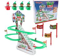 Toyland® Musical Light Up Elf & Santa Run Game - Juegos de Navidad - Juegos novedosos para niños a Partir de 3 años