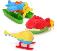Toyland® Pack de 3 - 16 cm (6") Helicóptero, Submarino e Hidroavión de Juguete Coloridos - Juguetes Acuáticos Flotantes para Niños - Juguete para la Piscina y el Baño - Edad 18 Meses +