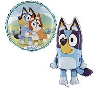 Toyland® Paquete de 2 Globos Bluey - Globo de Personajes Redondos y Globo Grande en Forma de Bluey - Decoraciones para Fiestas Infantiles