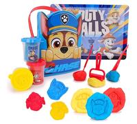 Toyland® Set de actividades de la Patrulla Canina de 12 piezas: Cubo de masa Chase, piezas de masa, cortadores, rodillo, sellos, pantalla de juego lavable y cubo - Juguetes de manualidades