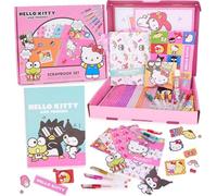 Toyland® Set de álbumes de recortes de Hello Kitty: kit de actividades creativas de 520 piezas con regalo sorpresa. Scrapbooking DIY para niños a partir de 3 años.