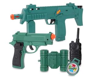Toyland® Set de Armas y Accesorios de Las Fuerzas Especiales con Luz y Sonido Realistas - 2 Armas y 3 Accesorios - Juego de rol y Disfraces
