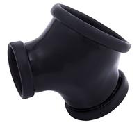 TOYLIE funda de pene de látex GIL negro - Penis Sleeve con anillo de pene de 2,8 cm y anillo de testículos de 3,5 cm, Ballstretcher, juguetes sexuales para principiantes y profesionales