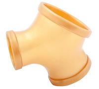 TOYLIE funda de pene de látex GIL oro - Penis Sleeve con anillo de pene de 2,8 cm y anillo de testículos de 3,5 cm, Ballstretcher, juguetes sexuales para principiantes y profesionales