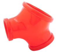 TOYLIE funda de pene de látex GIL rojo - Penis Sleeve con anillo de pene de 2,8 cm y anillo de testículos de 3,5 cm, Ballstretcher, juguetes sexuales para principiantes y profesionales