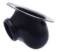 TOYLIE Funda para el pene de látex Ben Negro con base para adherirse a la ropa - Sleeve con anillo de pene de 3,5 cm (flexible) en el tronco y saco escrotal