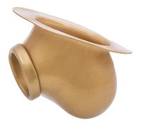 TOYLIE Funda para el pene de látex Ben oro con base para adherirse a la ropa - Sleeve con anillo de pene de 3,5 cm (flexible) en el tronco y saco escrotal