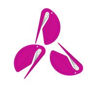 TOYMIS 3 Piezas Abrecartas, Abridor de Sobres de Plástico Eficiente Herramienta de Apertura de Correo con Bordes Afilados Cortador de Sobres para Envolver Correo y Papel Cortar (Rosa roja)