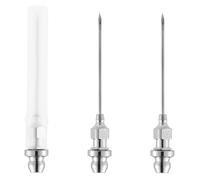 TOYMIS 3uds Puntas Aguja para Inyector Grasa, Boquilla Acero Portátil y Desmontable Cojinetes Ideal para Rótulas Mantenimiento Automóviles y Maquinaria (Plateada)