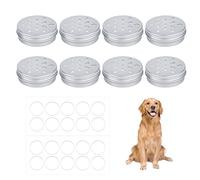 TOYMIS Juego de 8 Cajas de Entrenamiento con Aroma para Perros con 20 Puntos de Pegamento, Cajas de Aroma Huecas para Perro Entrenamiento Olfato Kit de Juego Olfato Perro Metal Fácil De Usar