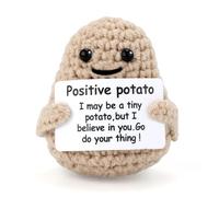TOYMIS Mini Patata Positiva Divertida, 7,5cm Patata Positiva de Punto Lindo Creativo Positive Potato para Regalos de Cumpleaños Decoración de Fiestas Estímulo