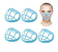 TOYMIS Soporte 3D de 5 Piezas, Marco de Soporte de Silicona Interior (Azul)