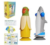 Toynificent Juegos de Mesa, Mono VS Tiburón, Juego de Desafío Flip, Juegos de Caída y Permanente, Lo último en Diversión Familiar y Fiesta, Juego para Adultos y Familias