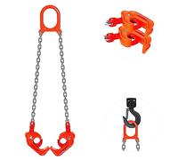 TOYO-INTL Levantador de tambor de cadena 2000 libras de capacidad galvanizada G80 cadena de elevación segura gancho autobloqueo tambor elevador abrazadera de elevación