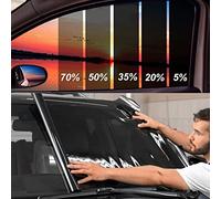 TOYOCO Lámina Tintada para Ventana de Coche, protección de privacidad para el Parabrisas del Coche, Resistente al Calor y a los Rayos UV y a los arañazos, lámina para Ventana de Coche