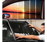 TOYOCO Lámina Tintada para Ventanas de Coche, lámina de privacidad para Coche, Sombra de Coche, Bloque de Calor y UV y Resistente a los arañazos, oscurecimiento del Parabrisas del Coche