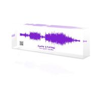 toyofmine Personalized Soundwave Art, Custom Sound Wave Print, Colorful 3D Look Soundwave Gift, Gift for Him & Her, Acrylic Song Sound Wave Block Size (8 X 2.50 Inches)