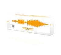 toyofmine Personalized Soundwave Art, Custom Sound Wave Print, Colorful 3D Look Soundwave Gift, Gift for Him & Her, Acrylic Song Sound Wave Block Size (8 X 2.50 Inches)