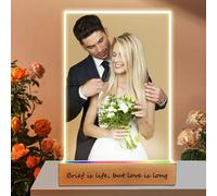 toyofmine Placa Spotify Personalizada con Foto, Con Marco o Base, Diseño con Código escaneable de Canción. Regalo de Cumpleaños, Regalos Pareja, Aniversario, San Valentín (5 tamaños: 15-40 cm)