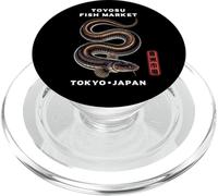 Toyosu Fish Market Tokio Japón Unagi Anguila Kanji Souvenir PopSockets PopGrip para MagSafe