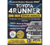 TOYOTA 4RUNNER 2010-2024 REPAIR MANUAL: Illustrative DIY Guide for the 5th Gen, 1GR-FE Dual VVT-i V6, 4.0L Engine | Featuring 1000+ High-Resolution Exploded View Diagrams and Step-by-Step Procedures