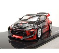 Toyota Gr Yaris Pandem Advan Negro Coche a Escala Rojo 1:43 ixo models