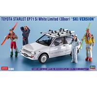 Toyota Starlet Ep71 Si, 3-doors, Ski-Version 1:24 Plástico Modelo Kit Hasegawa