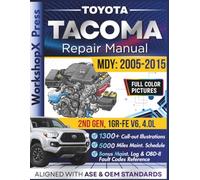 TOYOTA TACOMA 2005-2015 REPAIR MANUAL: Beginner-Friendly DIY Guide for the 2nd Gen, 1GR-FE V6, 4.0L Naturally Aspirated Engine, 1300+ Full-Color Repair Illustrations and Step-by-Step Instructions
